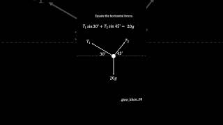 🎯 ALevel Mechanics Resolving Forces with Tension shorts ytshorts physics tension trending [upl. by Maril]