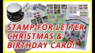 How to KNOW IF MY LETTER  CHRISTMAS  BIRTHDAY CARD HAS ENOUGH POSTAGE  USPS DOMESTIC ONLY 2020 [upl. by Tomlin476]