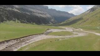 The most beautiful trekking in Spain  Faja de las Flores Ordesa  Drone 4K [upl. by Nebeur368]