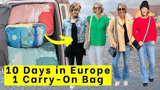 Travel Outfits for Europe Pack Only in a CarryOn With These 9 Strategies [upl. by Analaf]