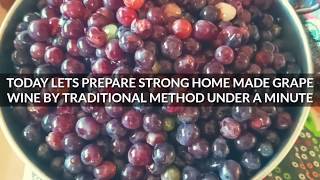 Homemade strong grape wine  EASY [upl. by Steve]