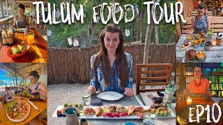 Ep10  TOP 5 best foods in TULUM Our own food tour [upl. by Hsekin]