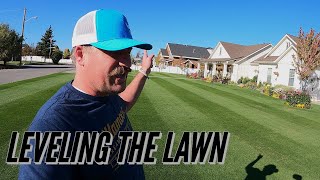 HOW TO Level your LAWN FLAT Topdressing [upl. by Juni]