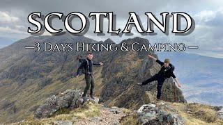 3 Days in Scotland Hiking Camping [upl. by Rexanne]