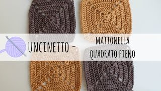 Tutorial uncinetto  borsa a mattonella solid square [upl. by Schenck]