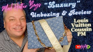 Unboxing My New Louis Vuitton Denim Remix Coussin PM [upl. by Chak481]