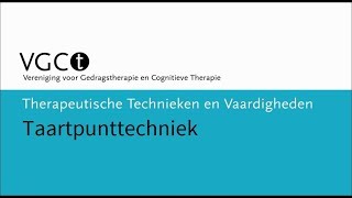 Therapeutische technieken en vaardigheden – Taartpunttechniek [upl. by Mossolb390]