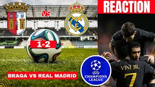 Braga vs Real Madrid 12 Live Stream Champions league Football UCL Match Score react Highlights Vivo [upl. by Zigrang]