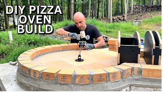 How to Build a Brick Pizza Oven TIMELAPSE Oven Stand and BuiltIn BBQ Area StepbyStep DIY Guide [upl. by Conney]