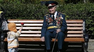 Russia pays tribute to its veterans [upl. by Ellenij]