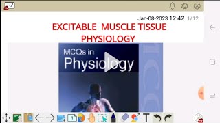 MCQS ON EXCITABLE MUSCLE TISSUE PHYSIOLOGY MEDICAL PHYSIOLOGY [upl. by Marko]