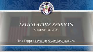 37th Guam Legislature FY2024 Budget Session  August 28 2023 AM [upl. by Aubert]