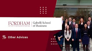 Advice for Students Aspiring to Study at Fordham Gabelli School of Business [upl. by Juditha791]