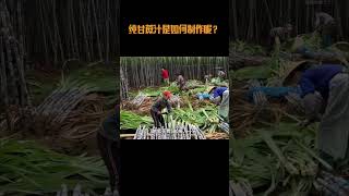 纯甘蔗汁，是如何制作呢？甘蔗汁 果汁 [upl. by Bo]