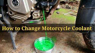 how to change coolant of bikes [upl. by Dlorah]