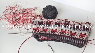 How to unravel your knitting [upl. by Lyris]