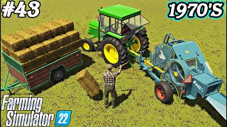 1970S REALISTIC HAYMAKING with Fortschritt K442 and hand forks Farming simulator 22 FS 22 Ep 43 [upl. by Eak401]