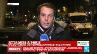 Attentats terroristes à Paris  Une centaine de morts au Bataclan [upl. by Notserc]