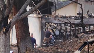 Newbury Park fire burned homes Woolsey fire [upl. by Drawyeh]