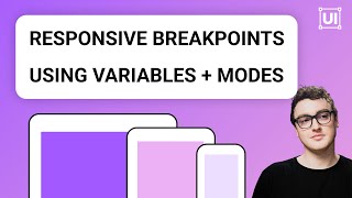 Creating Responsive Breakpoints in Figma Using Variables  Modes [upl. by Acenahs]