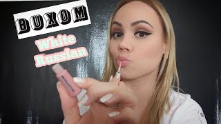 BUXOM White Russian lip Cream Review 2018 Plumping Lip GLoss [upl. by Rehtse]