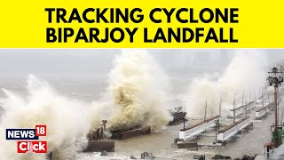 Cyclone Biporjoy News India  Cyclone Biporjoy Gujarat News  CNNNews18 Reports LIVE From Ground [upl. by Tootsie]