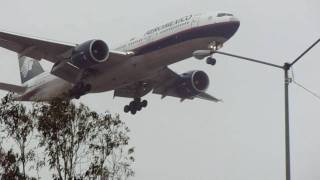 AeroMexico Boeing 777 N745AM landing in TJ [upl. by Anwahsal]