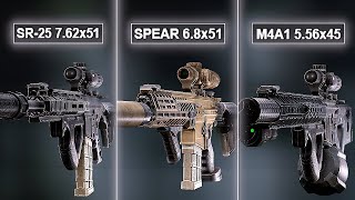 SPEAR 68 vs SR25 vs M4A1 Meta Build Comparison [upl. by Odo]