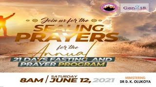 Annual Gen218 Singles 21 Days Prayer amp Fasting June 12 2021 Ministering Dr D K Olukoya [upl. by Byrann]