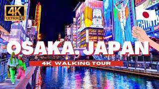 🇯🇵 OSAKA JAPAN 4K WALKING TOUR  Dotonbori District Sunset amp Night Life City Walk  4K HDR  60 fps [upl. by Allin]