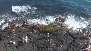 2016 Keiki Fishing Tournament Punaluu Black Sand Beach [upl. by Poucher620]