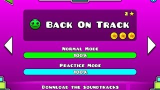 Geometry Dash  Level 2 Back On Track All Coins [upl. by Chuah372]