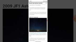 NASA Says Massive Asteroid May hit earth Friday May 6th 2009 JF1 [upl. by Tabbie]