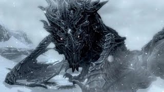 Fighting Alduin on Survival Mode  Skyrim Anniversary Edition quotAlduins Banequot Quest [upl. by Ellenyl396]