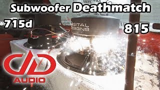 Subwoofer Deathmatch DD Audio 815 vs 715d  Kumpi Voittaa subwoofer deathmatch ddaudio ENG Subs [upl. by Anihcak956]