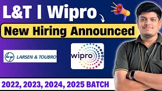 LampT 2024 Hiring  Wipro New Hiring Announced  Off Campus Drive 2022 2023 2024 2025 BATCH [upl. by Anemolif181]