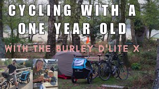 CYCLE TOUR WITH A ONE YR OLD Ft Burley DLite X Trailer  New Forest National Park UK [upl. by Lyrradal817]