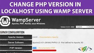 How to Change PHP Version in Localhost Wamp Server [upl. by Nyroc198]