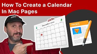 How To Create a Calendar In Mac Pages [upl. by Ruford481]