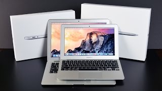 Apple MacBook Air 11quot amp 13quot 2015 Unboxing and Comparison [upl. by Llennej710]