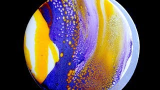 MOST SATISFYING MIRROR GLAZE CAKE DECORATING [upl. by Netfa]