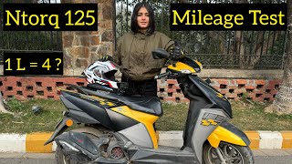 TVS Ntorq 125 Mileage Test  Expectations pe paani fer diya 😢 [upl. by Akinom]