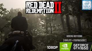 Red Dead Redemption 2 on GTX 1650  i5 9300H  16GB RAM  1080P Custom settings [upl. by Zobias]