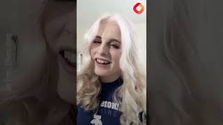 Albino woman becomes viral sensation thanks to violet coloured eyes [upl. by Etana488]