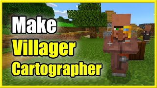 How to Make a Cartographer Villager in Minecraft Best Tutorial [upl. by Kinsler]