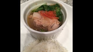 Pork Sinigang  Sinigang na baboy Tamarind soup with Pork [upl. by Carrew]