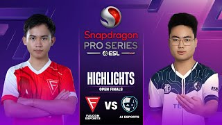 FCON vs AI HIGHLIGHTS  SNAPDRAGON MOBILE OPEN FINALS FALCON ESPORTS vs AI ESPORTS [upl. by Naol]