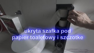 najdroższa podtynkowa szafka na papier toaletowy i szczotkę do kibla jaką montowałem [upl. by Hardi]