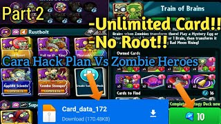 Plan vs Zombie Heroes Mod Hack Unlimited Gems No Root  Cara Hack Plan Vs Zombie Heroes [upl. by Uv]