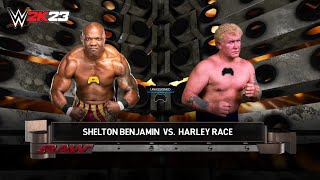 Shelton Benjamin vs Harley Race [upl. by Richia449]